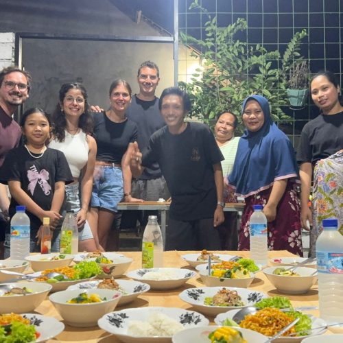 Learn to cook authentic Indonesian dishes using fresh village ingredients.